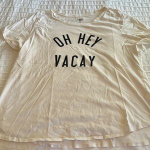 Graphic tee. Perfect for vacay lounging!